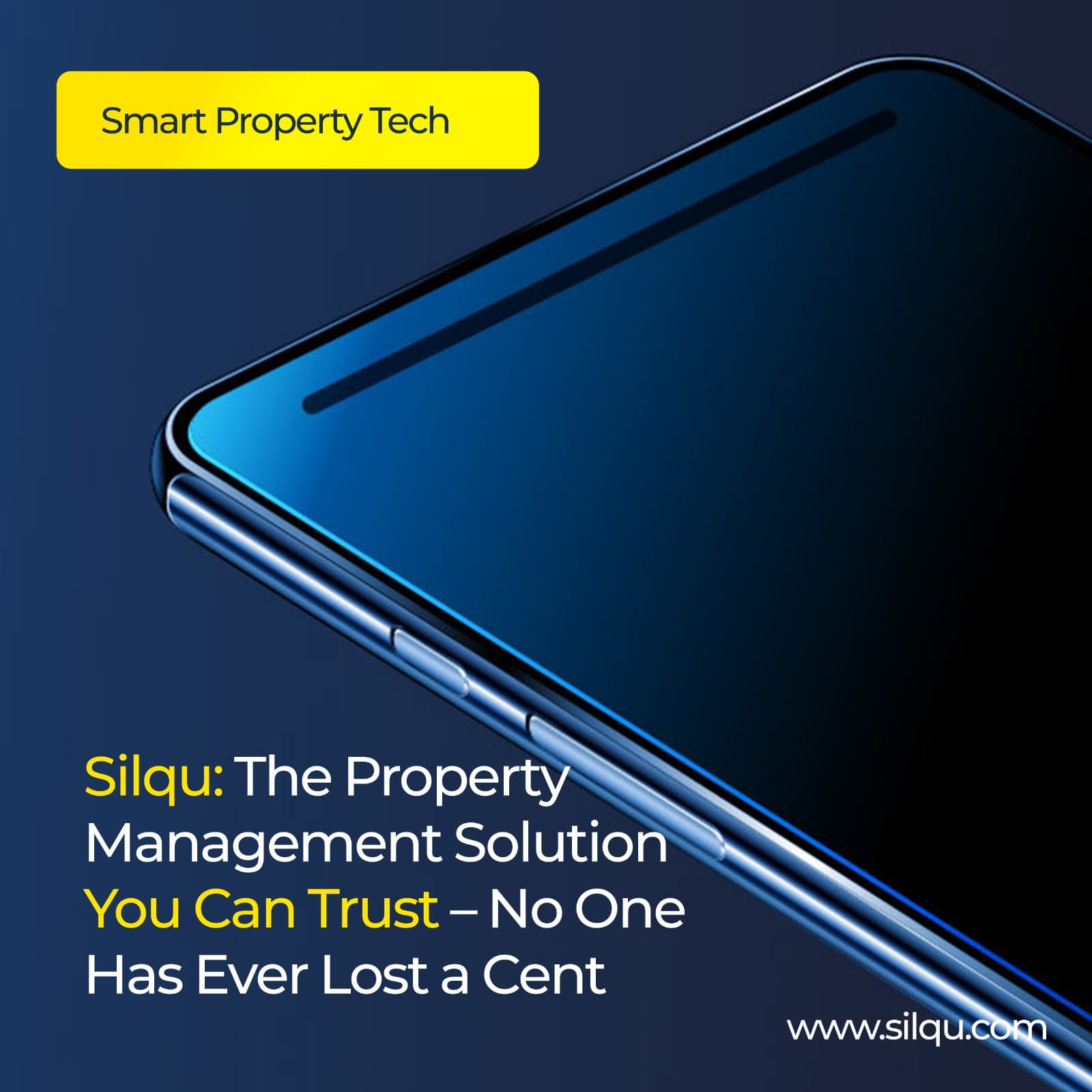 Silqu. The Property Management Solution You Can Trust. No One Has Ever Lost a Cent